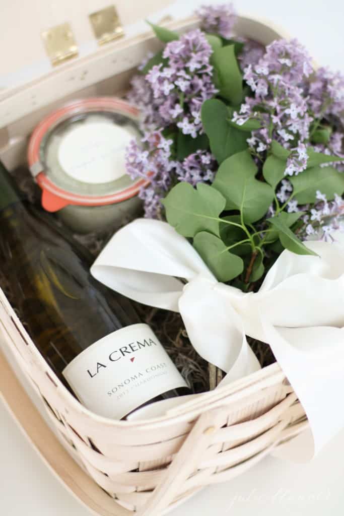 Relaxing day spa gift basket