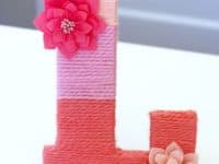 Yarn Wrapped Monogram 200x150 Personal Style: 12 Outstanding DIY Monogram Letters