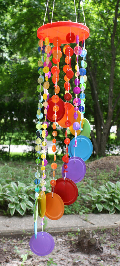 Button wind chimes