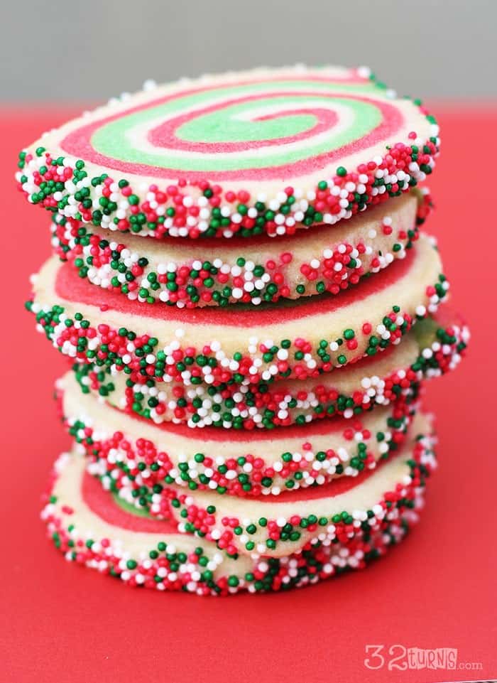 Christmas swirl cookies