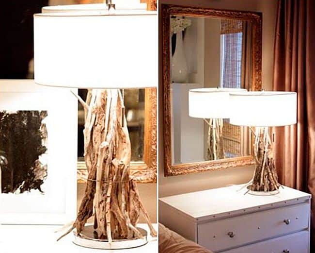 DIY Driftwood Lamp