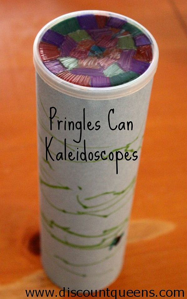 DIY Pringles Kaleidoscopes