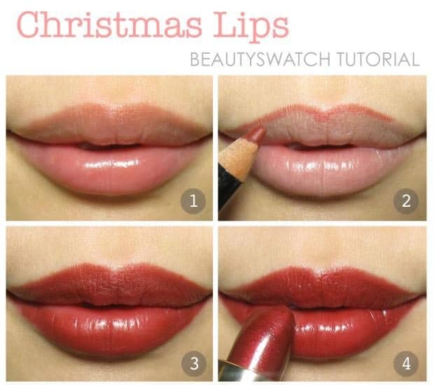 Glam Christmas lips