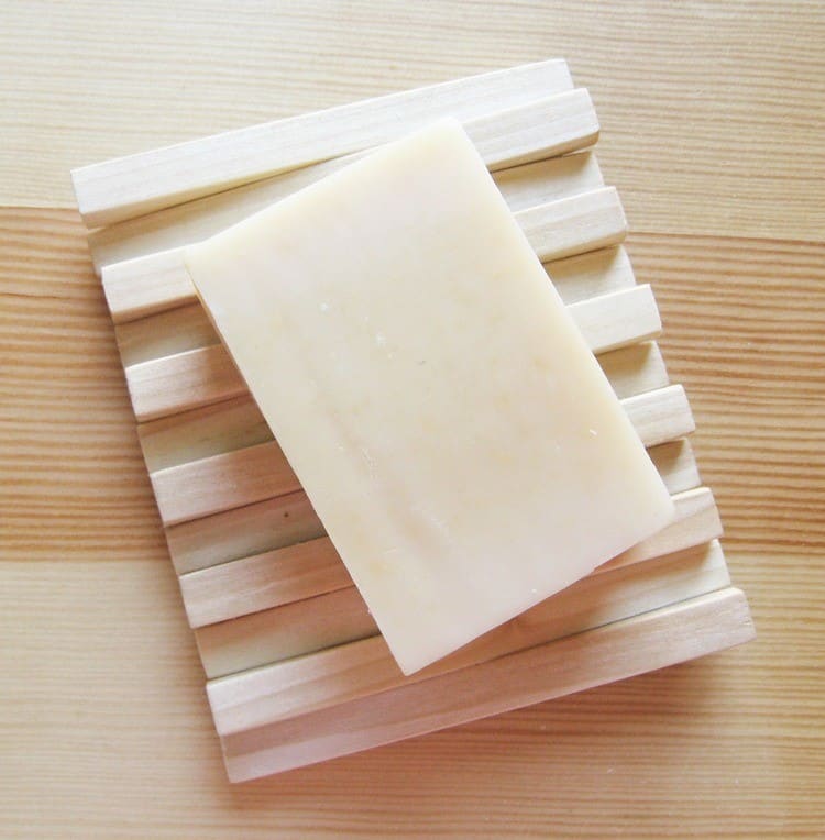 Minimalist wooden soap dish
