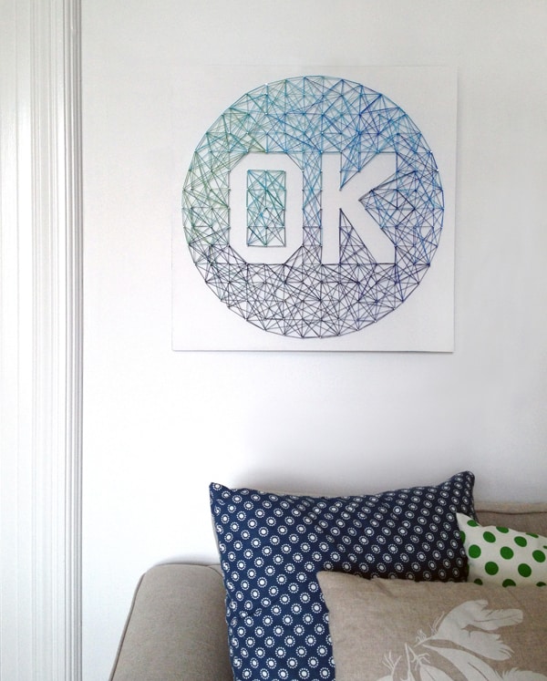 Ombre string art