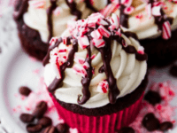 Peppermint mocha cupcakes 200x150 Cute Homemade Treats: Adorable Winter Cupcake Ideas