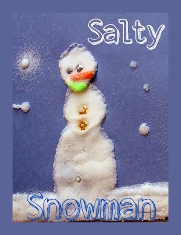 Salty snowman craft