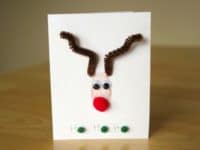Thumb print Rudolph 200x150 Cute Reindeer Crafts for Kids