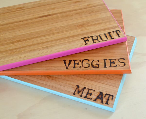 Color coded cutting board