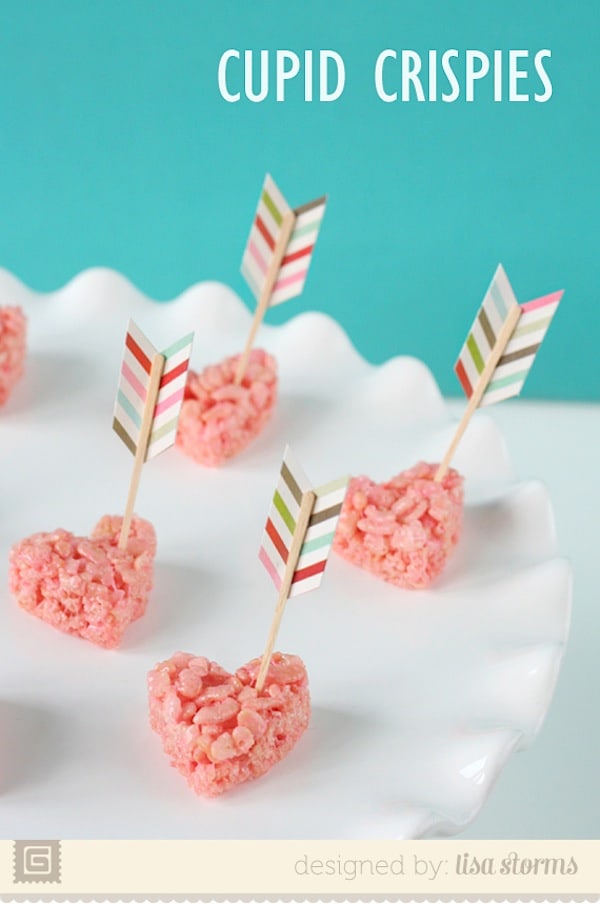 Cupid's arrow treat toppers
