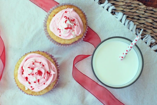 Gluten free Valentine's funfetti cupcakes