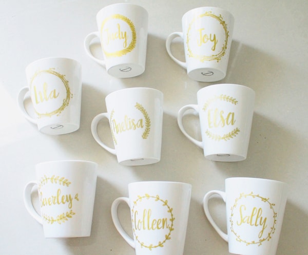 Golden mugs