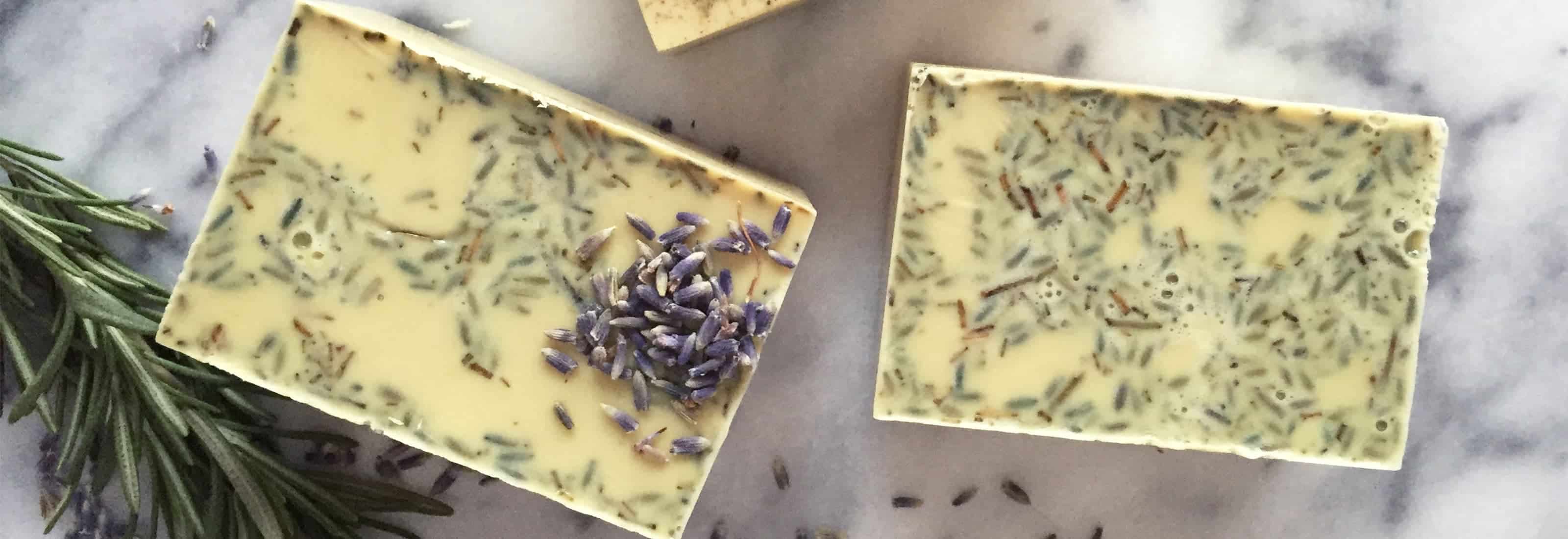 Lavender and rosemary soap