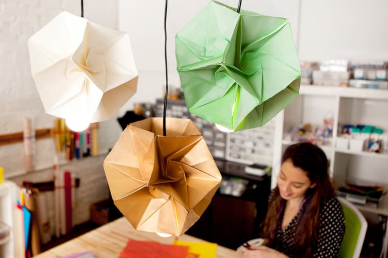 Origami lamp shades