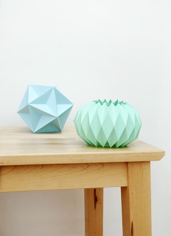 Origami paper vessel