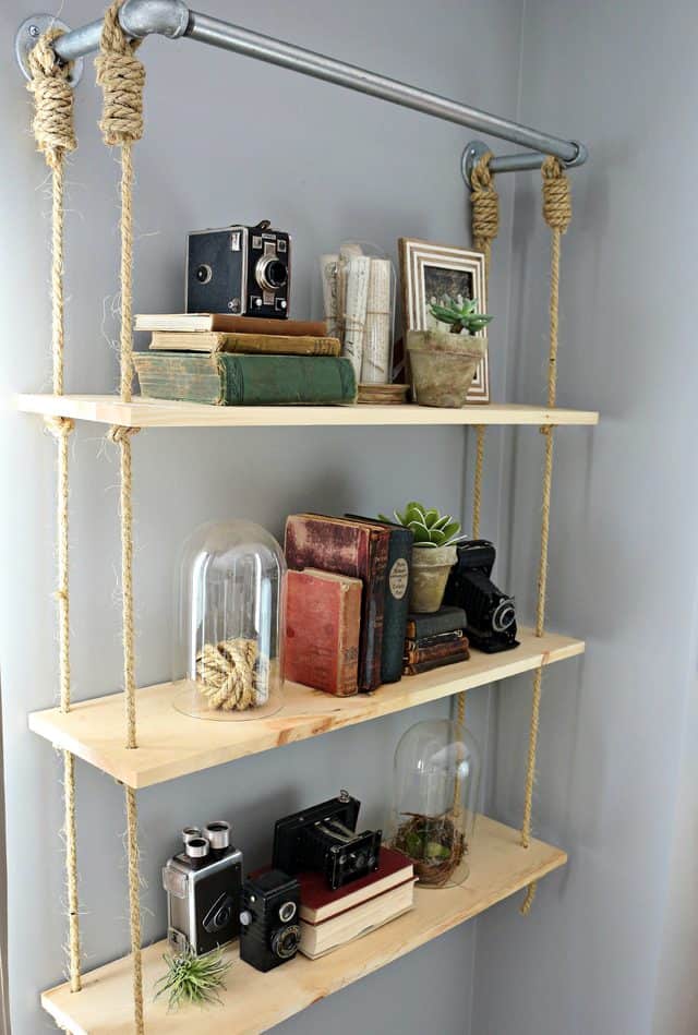 12 Diy Hanging Shelves For Every Home, Diy Hanging Shelves