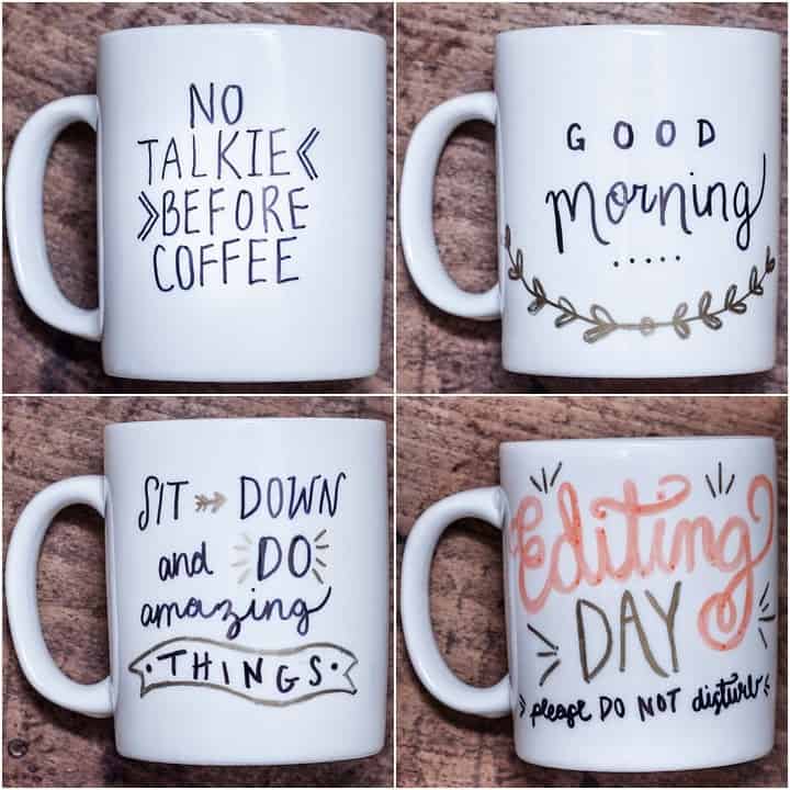 Sharpie coffee mugs