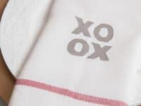 XO tea towels 200x150 Fun DIY Silk Screening Designs
