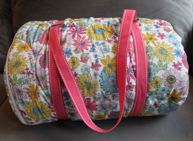 Floral sleeping bag