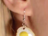 Fried eggs 200x150 14 Cute Clay Earring Designs