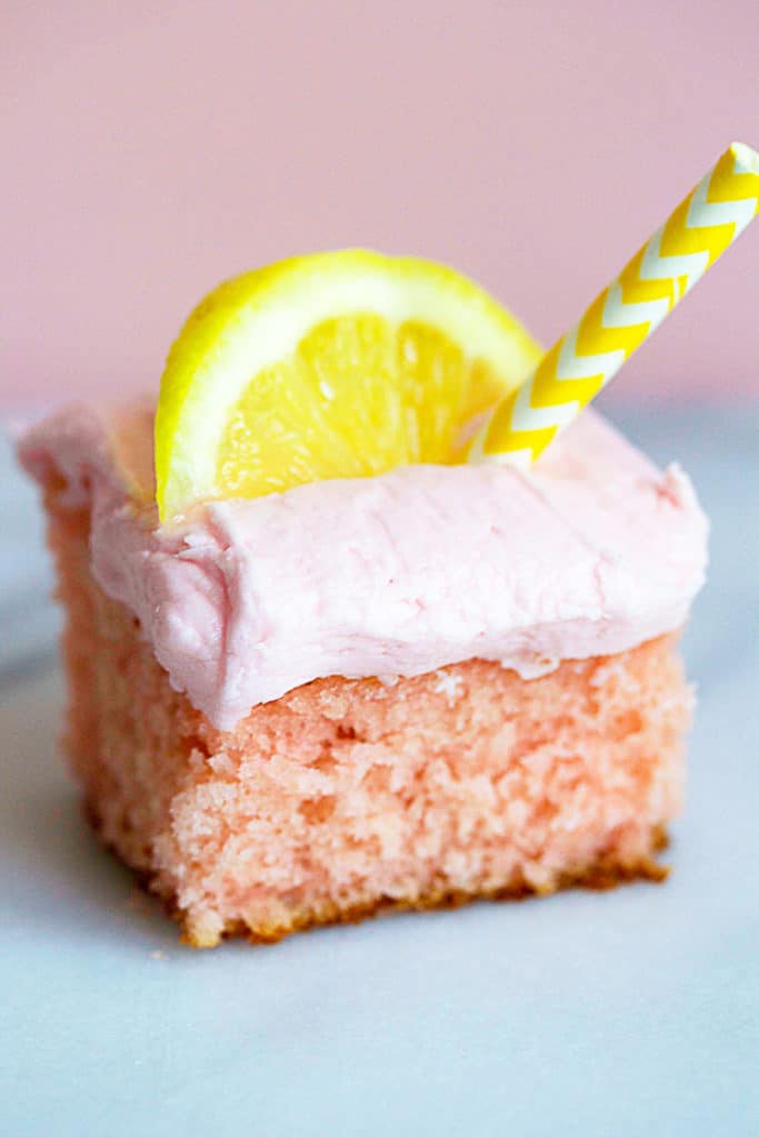Pink lemonade cake