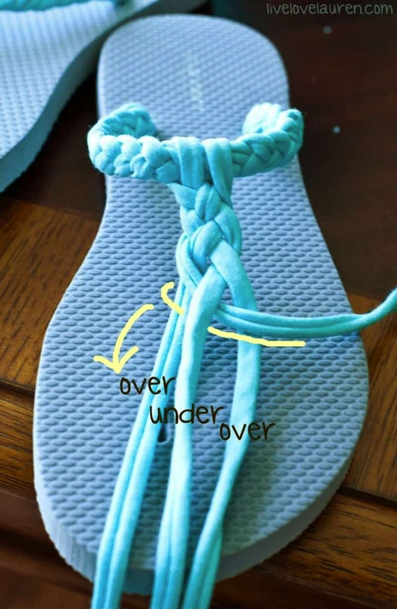 Braided toe sandals