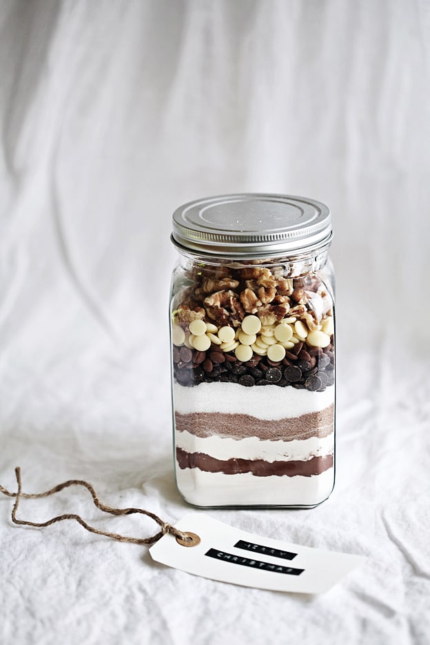 Brownie mix in a jar