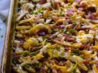 Chicken bacon ranch fries 200x150 15 Unconventional Homemade French Fry Recipes