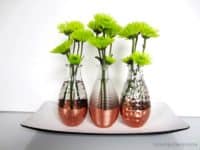 Copper dipped flower vases 200x150 Stylish and Exquisite: Crafting With Glass