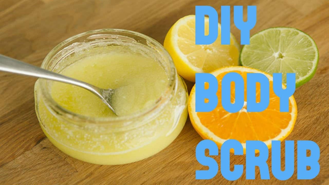 DIY citrus body scrub