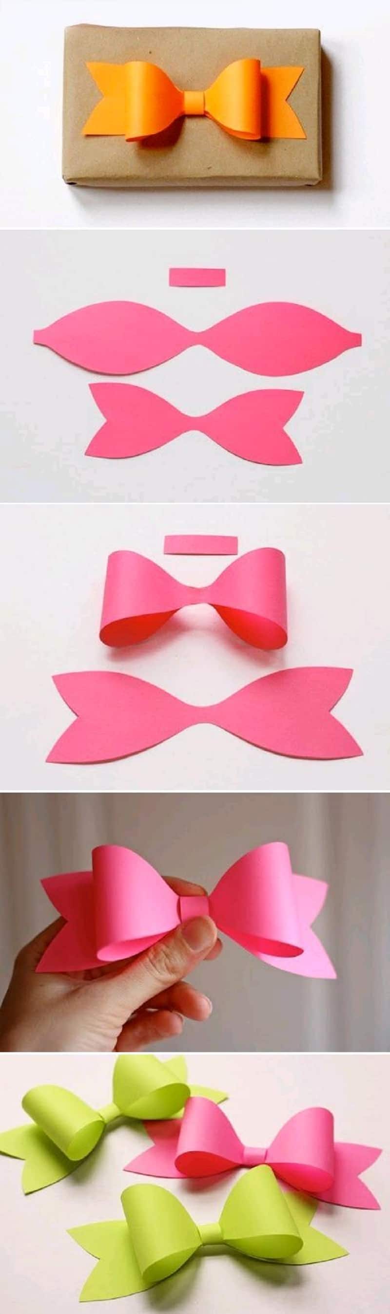 Foam paper gift bow