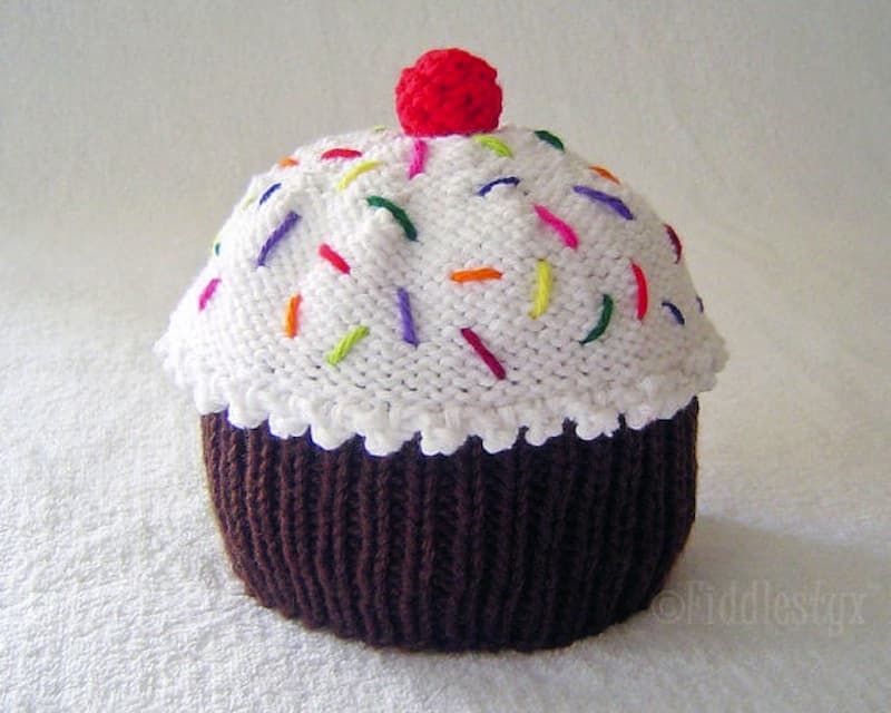 Frosted cupcake hat