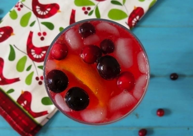 Homemade cranberry juice