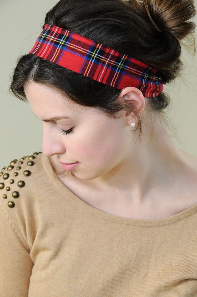 Flannel headband