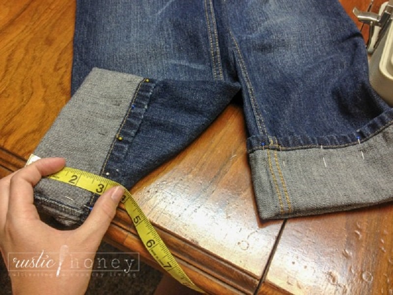 Hemming jeans