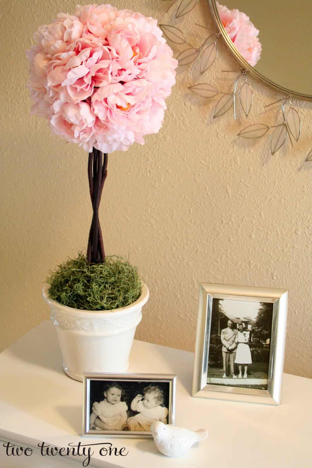 Pink topiary