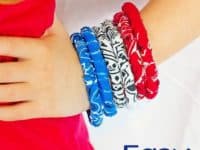 Simple no sew bandana bracelets 200x150 Colorful and Playful: 15 Fun Bandana Crafts to Brighten Your Day