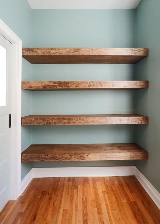 simple and trendy: 13 diy floating shelves