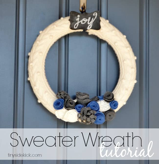 Sweater wreath
