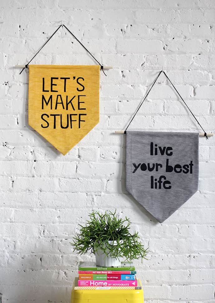 Hanging quote banners