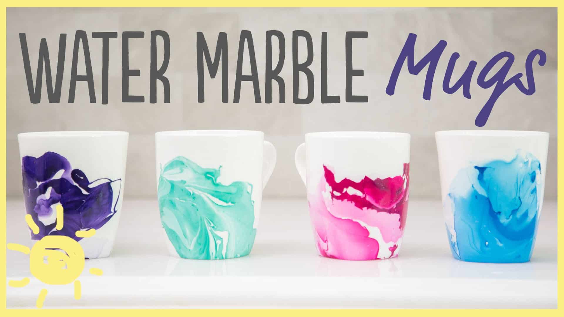 Marbled mugs
