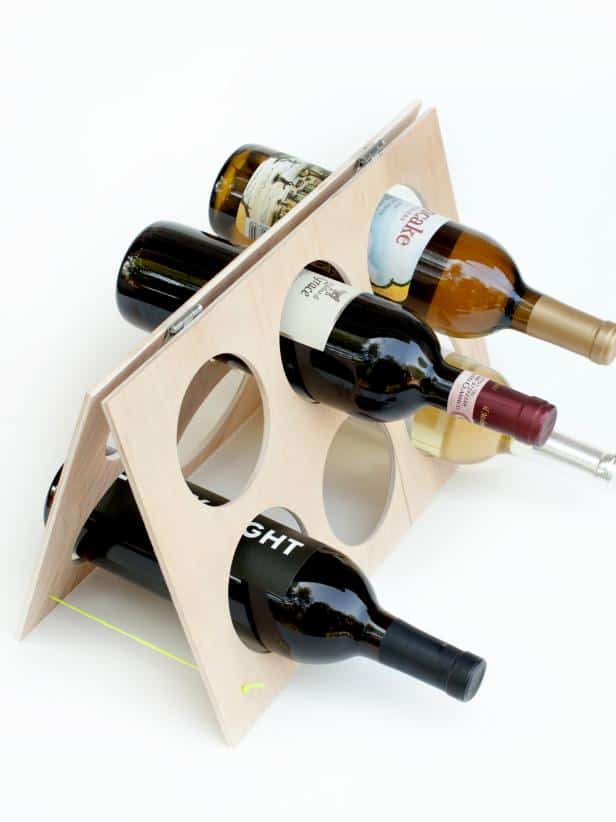 A-frame wine rack