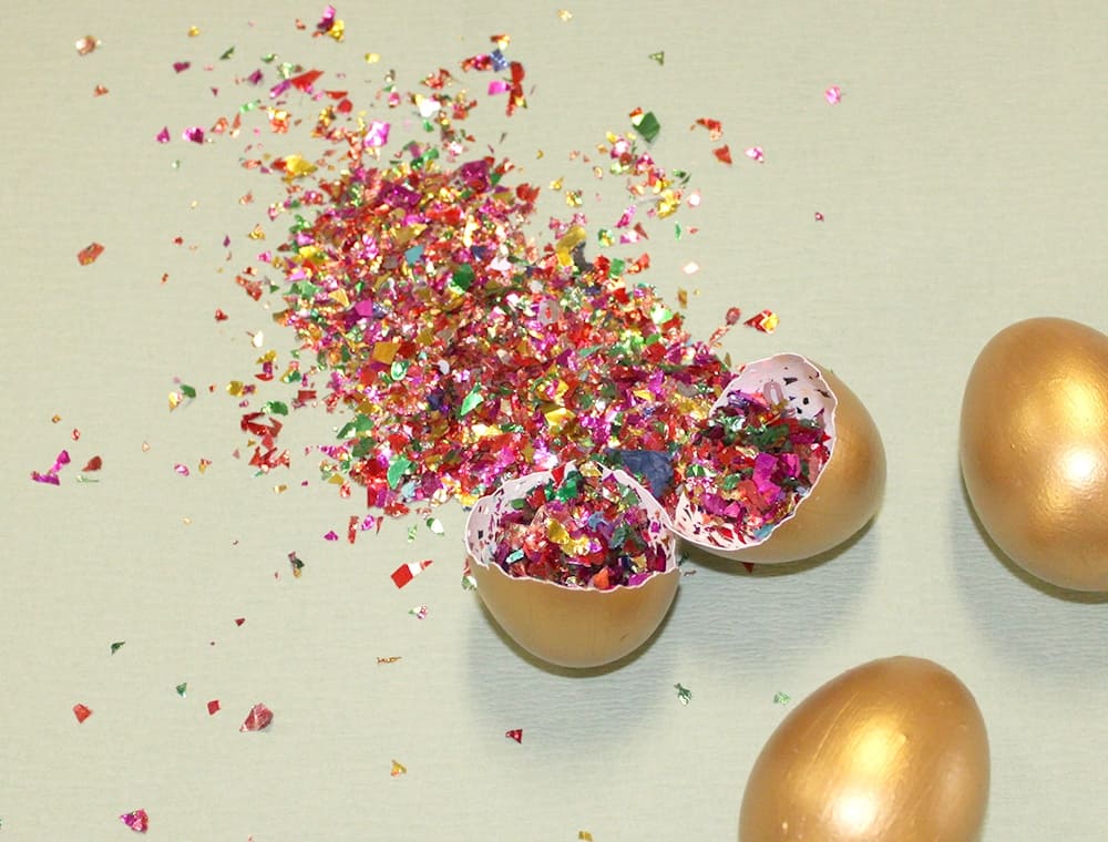 Confetti Easter eggs