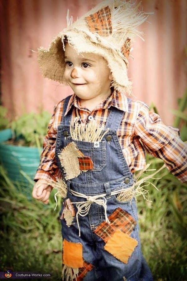 Cute scarecrow baby costume