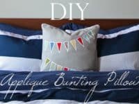 DIY applique bunting pillow 200x150 Adding Color to Your Wardrobe: Custom Fabric Applique Ideas