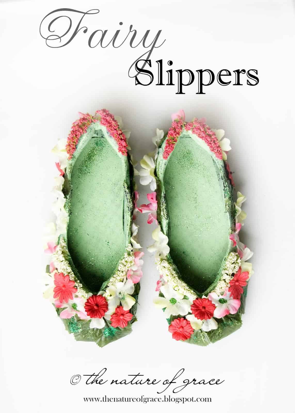 DIY fairy slippers