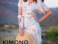 DIY kimono sun dress 200x150 13 Cute DIY Summer Dress Sewing Patterns and Tutorials