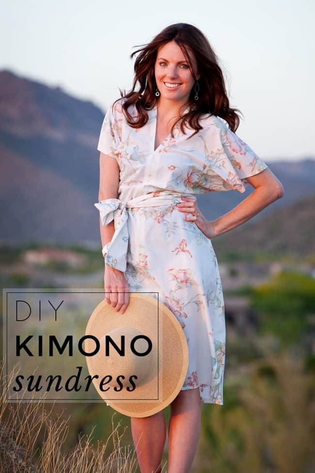 DIY kimono sun dress