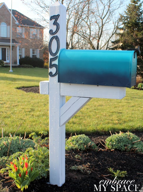 DIY ombre mailbox