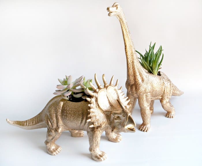 Dinosaur planter